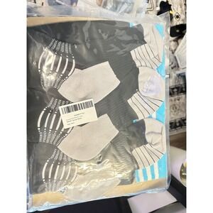 IRAMY Soccer Socks 3 Pack Black XL Athletic Sports Crew Grip New